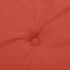 Cojines silla respaldo alto 4 uds tela rojo melange 120x50x4