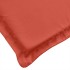 Cojines silla respaldo alto 4 uds tela rojo melange 120x50x4