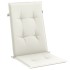 Cojines silla respaldo alto 4 uds tela crema melange