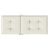 Cojines silla respaldo alto 4 uds tela crema melange