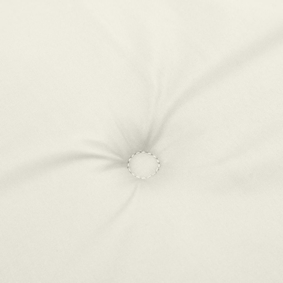 Cojines silla respaldo alto 4 uds tela crema melange