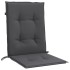Cojines silla respaldo bajo 6 ud tela gris antracita