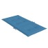 Cojines silla respaldo bajo 6 ud tela azul melange 100x50x4