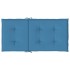 Cojines silla respaldo bajo 6 ud tela azul melange 100x50x4