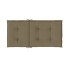 Cojines silla respaldo bajo 6 ud tela taupe melange 100x50x4