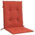 Cojines silla respaldo bajo 6 ud tela rojo melange 100x50x4