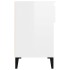 Mueble zapatero madera contrachapada blanco brillo 102x36x60