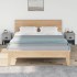 Mesitas de noche 2 uds madera contrachapada gris 39x39x47,5