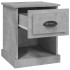 Mesitas de noche 2 uds madera contrachapada gris 39x39x47,5