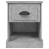 Mesitas de noche 2 uds madera contrachapada gris 39x39x47,5