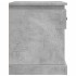 Mesitas de noche 2 uds madera contrachapada gris 39x39x47,5