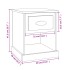 Mesitas de noche 2 uds madera contrachapada gris 39x39x47,5