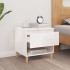 Mesita de noche madera contrachapada blanco brillo 50x46x50