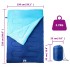 Saco de dormir doble y almohadas camping adultos 3-4