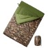 Saco de dormir doble y almohadas camping adultos 3-4