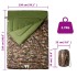 Saco de dormir doble y almohadas camping adultos 3-4