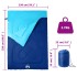 Saco de dormir doble y almohadas camping adultos 3-4