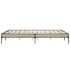 Estructura cama madera ingeniería metal roble Sonoma 150x200