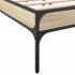 Estructura cama madera ingeniería metal roble Sonoma 150x200