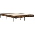 Estructura cama madera ingeniería metal roble ahumado