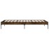 Estructura cama madera ingeniería metal roble ahumado 90x200