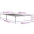 Estructura cama madera ingeniería metal roble humo 100x200