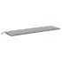 Cojines banco jardín 2 uds tela gris claro melange 200x50x7