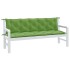 Cojines para banco jardín 2 uds tela verde melange 180x50x7