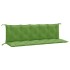 Cojines para banco jardín 2 uds tela verde melange 180x50x7