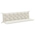 Cojines para banco jardín 2 uds tela crema melange 200x50x7