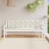 Cojines para banco jardín 2 uds tela crema melange 200x50x7