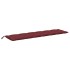 Cojines banco jardín 2 uds tela rojo tinto melange 200x50x7