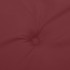 Cojines banco jardín 2 uds tela rojo tinto melange 200x50x7