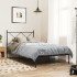 Estructura cama sin colchón con cabecero metal negro 100x190