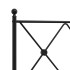 Estructura cama sin colchón con cabecero metal negro 100x190