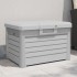 Baúl para cojines polipropileno gris 73x50,5x46,5