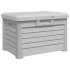 Baúl para cojines polipropileno gris 73x50,5x46,5