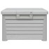 Baúl para cojines polipropileno gris 73x50,5x46,5
