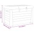 Baúl para cojines polipropileno gris 73x50,5x46,5
