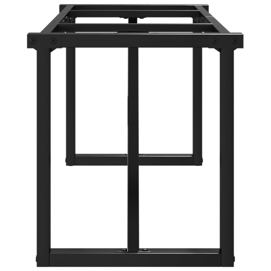 Patas de mesa de centro estructura O acero 140x30x43