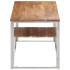Mesa de centro acero inoxidable y madera maciza acacia