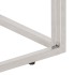 Mesa de centro acero inoxidable madera maciza traviesa