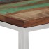 Mesa consola acero inoxidable madera maciza reciclada