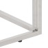 Mesa consola acero inoxidable madera maciza reciclada