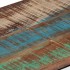 Mesa consola acero inoxidable madera maciza reciclada