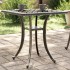 Mesa de jardín aluminio fundido bronce 53x53x53