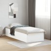 Estructura de cama madera de ingeniería blanca 75x190 cm
