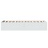 Estructura de cama madera de ingeniería blanca 75x190