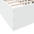 Estructura de cama madera de ingeniería blanca 75x190