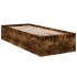Estructura cama sin colchón madera roble ahumado 75x190
